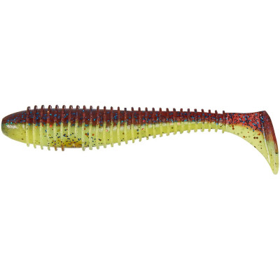 Силікон Keitech Fat Swing Impact 4,8", EA15 Grape Chart Red Flake