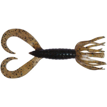 Силикон Keitech Little Spider 3.5" 207 Green Pumpkin/Blue FLK