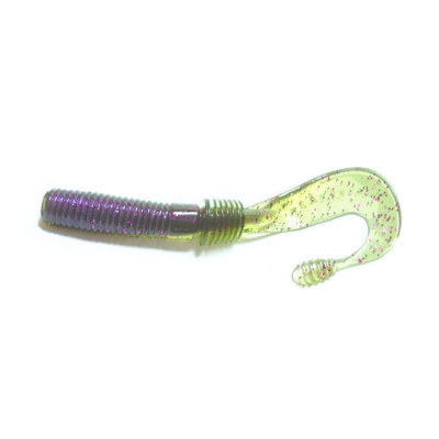 Силикон Megabass COUNTER GRUB (P) 3" AVOCADO PURPLE CORE