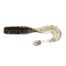 Силикон Megabass COUNTER GRUB (P) 3" SMOKE SILVER GLITTER