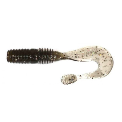 Силикон Megabass COUNTER GRUB (P) 3" SMOKE SILVER GLITTER