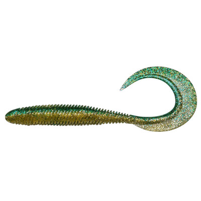 Силикон Megabass KEMURI CURLY 2.5" GREEN GOLD