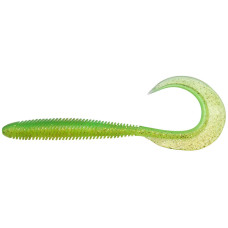 Силикон Megabass KEMURI CURLY 3.5" LIME CHART/GOLD FLAKE