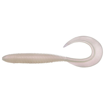 Силикон Megabass KEMURI CURLY 3.5" PEARL WHITE