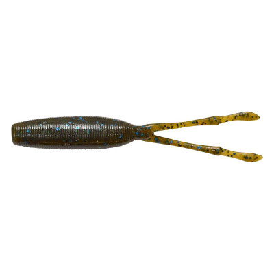 Силикон Megabass TK TWISTER Jr 3.5" GREENPUMPKIN BLUE