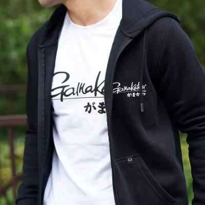 Реглан Gamakatsu HOODIE CLASSIC JP ZIPPED BLACK S