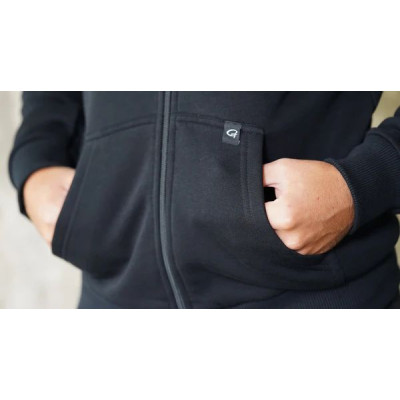 Реглан Gamakatsu HOODIE CLASSIC JP ZIPPED BLACK S