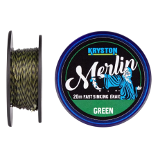 Повідцевий матеріал Kryston Merlin Fast Sinking Braid 20м 15.8кг Weed Green