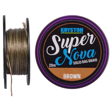 Поводковый материал Kryston Super Nova Solid Bag Supple Braid 20м 15.8кг Gravel Brown
