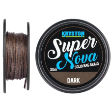 Повідцевий матеріал Kryston Super Nova Solid Bag Supple Braid 20м 15.8кг Dark Silt