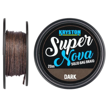 Поводковый материал Kryston Super Nova Solid Bag Supple Braid 20м 15.8кг Dark Silt