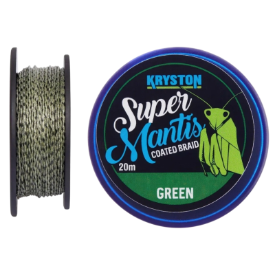 Поводковый материал Kryston Super Mantis Coated Braid 20м 11.3кг Weed Green