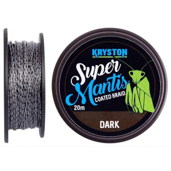 Повідцевий матеріал Kryston Super Mantis Coated Braid 20м 6.8кг Dark Silt