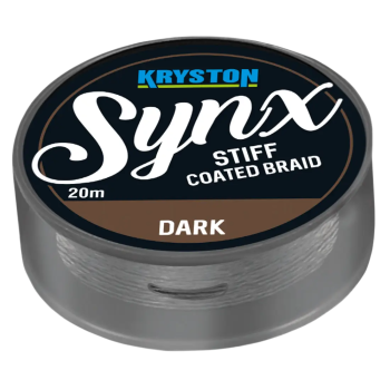 Поводковый материал Kryston Synx Stiff Coated Braid 20м 9кг Dark Silt