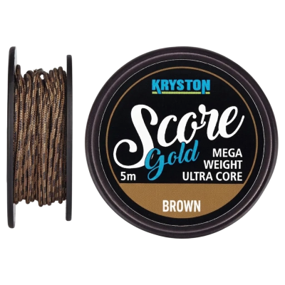 Лідкор Kryston Score Gold Heavyweight Leadcore 5м 27.2кг Brown