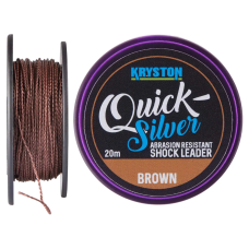Шок-лидер Kryston Quicksilver Shock Leader 20м 11.3кг Gravel Brown