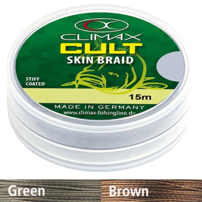 Поводковый материал Climax Cult Skin Braid 15м 9кг Сamou Brown
