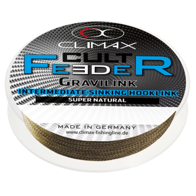 Повідцевий матеріал Climax Cult Feeder Gravilink 10м 0.19мм Camou Brown