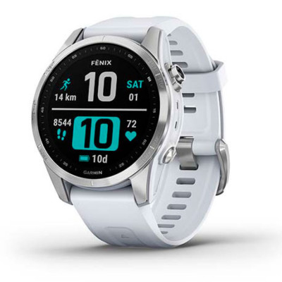 Смарт-часы Garmin Fenix 7S, Silver & Whitestone