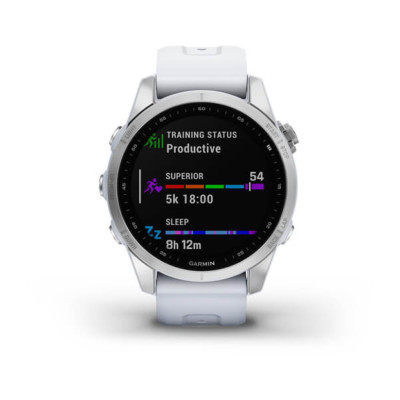 Смарт-часы Garmin Fenix 7S, Silver & Whitestone