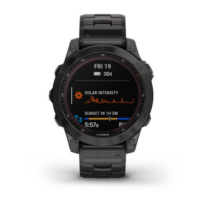 Смарт-часы Garmin Fenix 7, Sapphire Solar Edition, Carbon Grey DLC