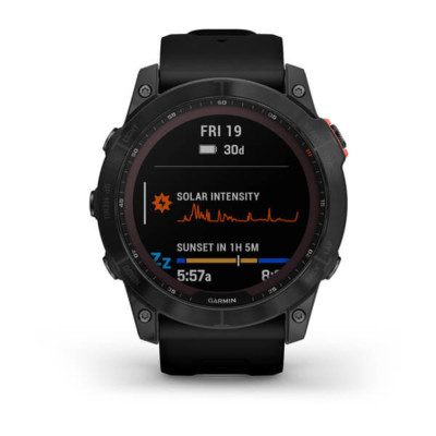 Смарт-часы Garmin Fenix 7X, Solar Edition, Slate Gray & Black
