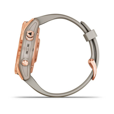 Смарт-часы Garmin Fenix 7S, Solar Edition, Rose Gold & Light Sand