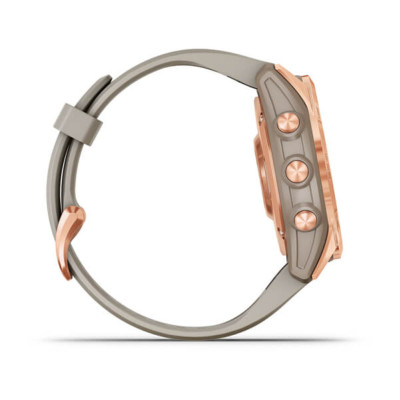 Смарт-часы Garmin Fenix 7S, Solar Edition, Rose Gold & Light Sand