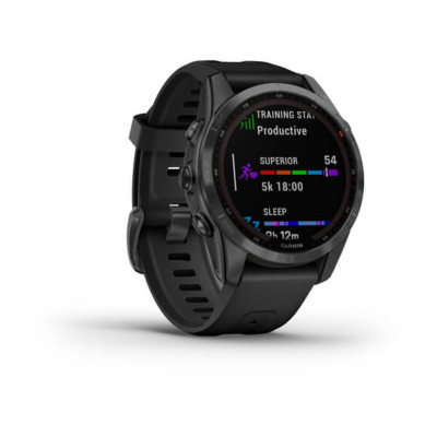 Смарт-годинник Garmin Fenix 7S Solar Edition Slate Gray & Black