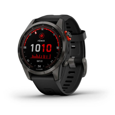 Смарт-годинник Garmin Fenix 7S Solar Edition Slate Gray & Black