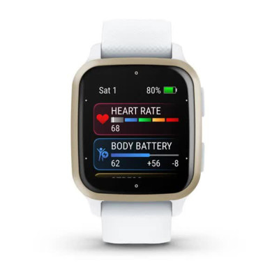 Смарт-годинник Garmin Venu Sq 2, Slate Cream Gold & White
