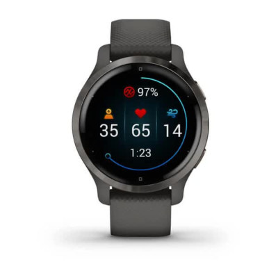 Смарт-часы Garmin Venu 2S, Slate Stainless & Graphite 