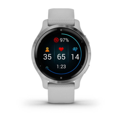 Смарт-годинник Garmin Venu 2S, Silver & Mist Gray