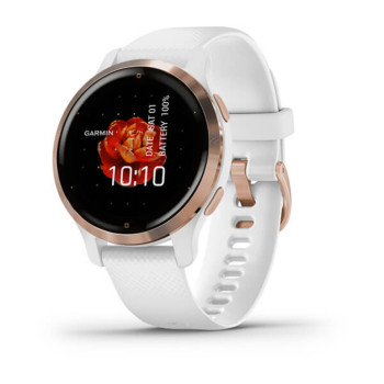 Смарт-годинник Garmin Venu 2S, Rose Gold & White