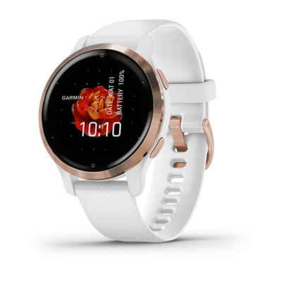 Смарт-годинник Garmin Venu 2S, Rose Gold & White