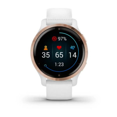 Смарт-годинник Garmin Venu 2S, Rose Gold & White