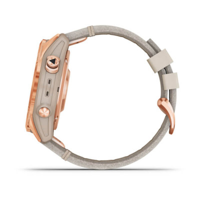 Смарт-годинник Garmin Fenix 7S, Sapphire Solar Edition, Rose Gold & Limestone 