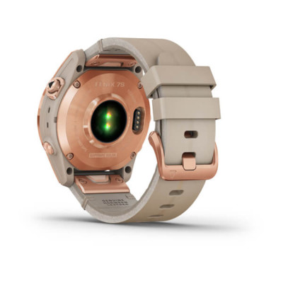 Смарт-годинник Garmin Fenix 7S, Sapphire Solar Edition, Rose Gold & Limestone 