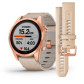 Смарт-годинник Garmin Fenix 7S, Sapphire Solar Edition, Rose Gold & Limestone 