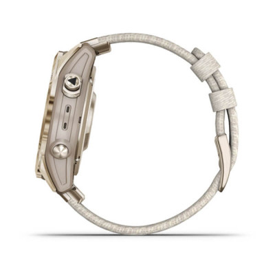Смарт-годинник Garmin Fenix 7S, Sapphire Solar Edition, Cream Gold & Cream Heathered