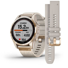 Смарт-часы Garmin Fenix 7S, Sapphire Solar Edition, Cream Gold & Cream Heathered
