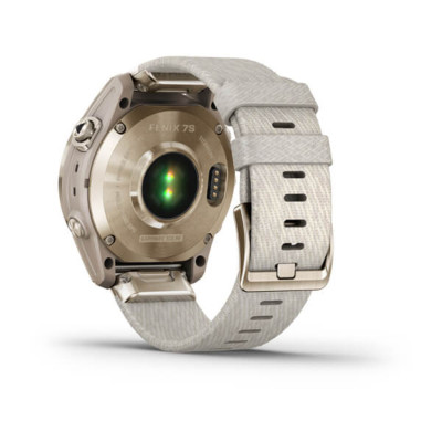 Смарт-годинник Garmin Fenix 7S, Sapphire Solar Edition, Cream Gold & Cream Heathered