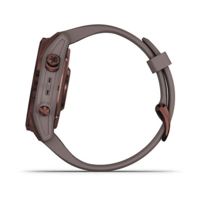 Смарт-годинник Garmin Fenix 7S, Sapphire Solar, Dark Bronze & Shale Gray