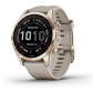 Смарт-годинник Garmin Fenix 7S, Sapphire Solar, Cream Gold & Light Sand