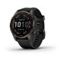 Смарт-годинник Garmin Fenix 7S, Sapphire Solar Edition, Carbon Gray DLC & Black