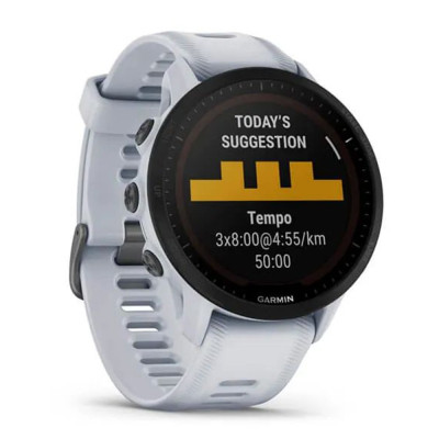 Смарт-годинник Garmin Forerunner 955, Solar Edition, Whitestone