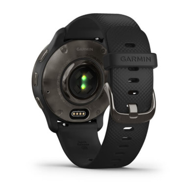 Смарт-годинник Garmin Venu 2 Plus, Slate Stainless Steel & Black
