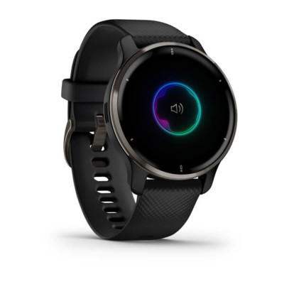 Смарт-годинник Garmin Venu 2 Plus, Slate Stainless Steel & Black