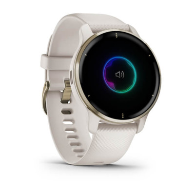 Смарт-годинник Garmin Venu 2 Plus, Ivory & Cream Gold