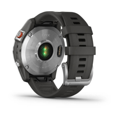 Смарт-годинник Garmin Epix (Gen 2), Slate Steel & Black